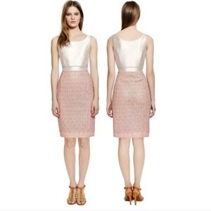 Tory Burch Blush & Champagne Dakota Dress Nwt Size 6